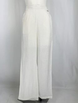 Pantalon blanc en lin